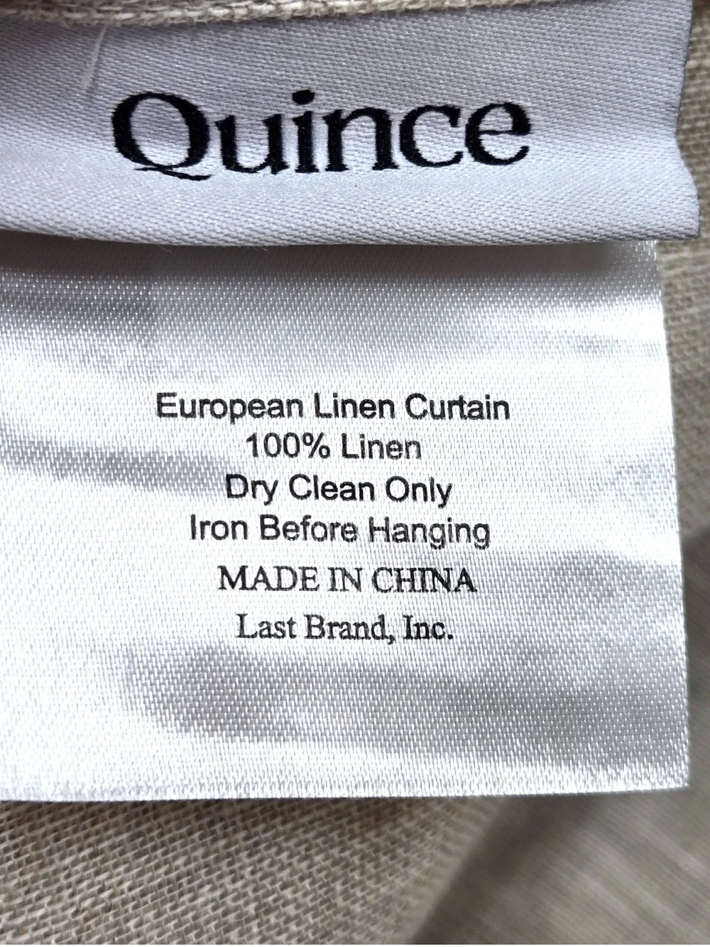 NWOT QUINCE Set Of 4 48x84 European Linen Sheer Curtains Flax 9815
